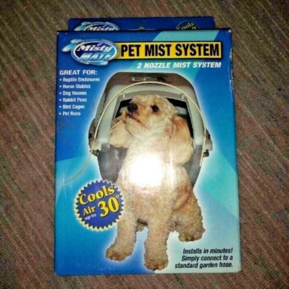 NEW MISTY MATE PET MIST SYSTEM rabbit horse cool mist dog cat animal safety bird - Picture 1 of 2